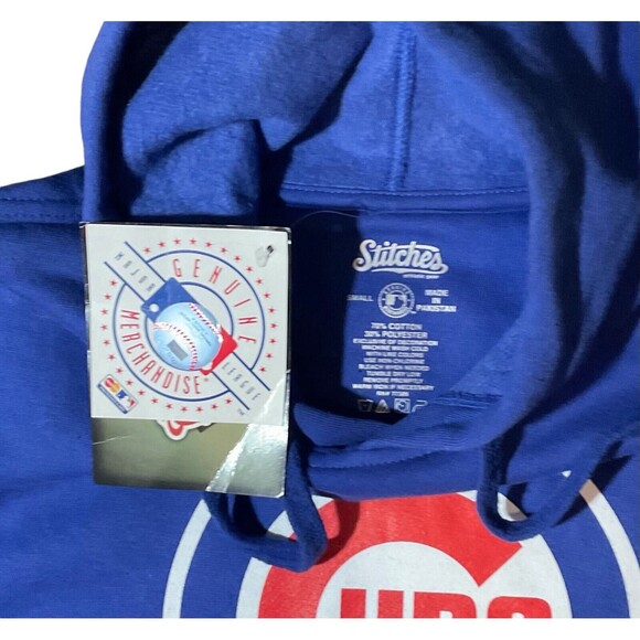 Stitches Men's Hooded Sweatshirt Chicago Cubs 2013 - Picture 6 of 6